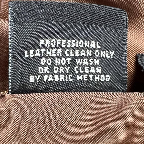 Murano Mens L Jacket Brown Leather Butter Soft Lambskin Full Zip Pockets Classic - Picture 5 of 16